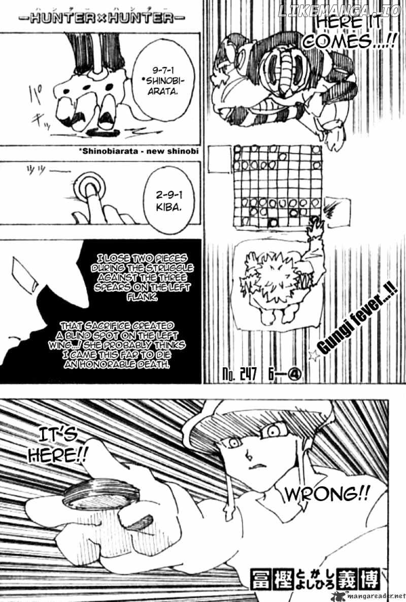 Hunter x Hunter, Chapter 247 image 01